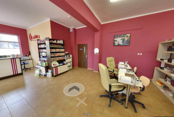 Salon piękności w Google Street View wirtualny spacer Gorlice La Vita