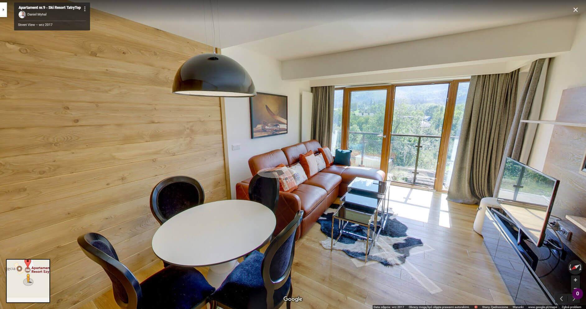 Ski Resort wirtualny spacer w apartamencie Google Street View Daniel Myhal