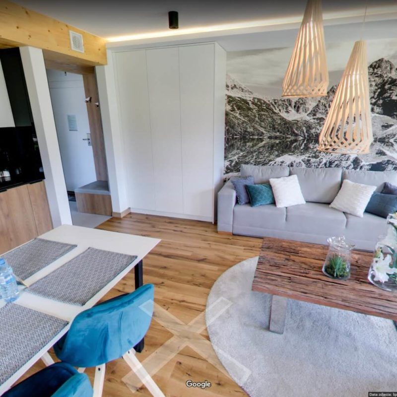 Apartamenty wirtualny spacer Google wnętrza 3d Rezydencja zakopiańska 6