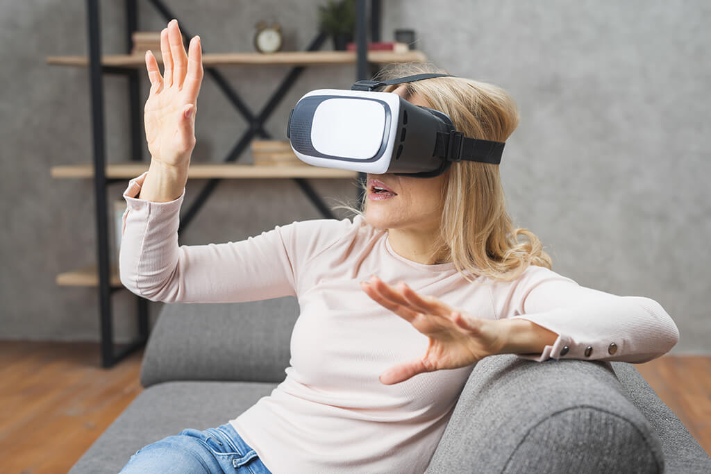okulary VR wirtualny spacer z modelem wnętrza 3D